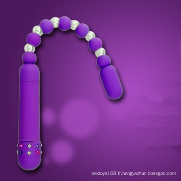 Produit de sexe de vibrateurs de silicone de vagin pour la femme Injo-Zd077